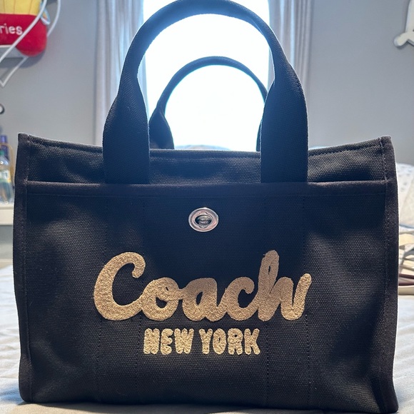 Black canvas Coach bag - Picture 1 of 11